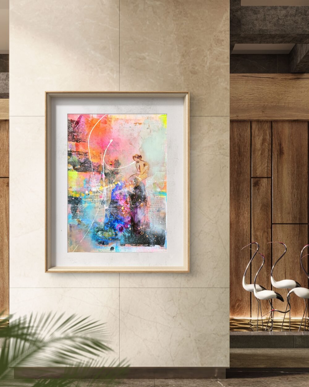 Abstract Art Print (With Frame) - Image 2